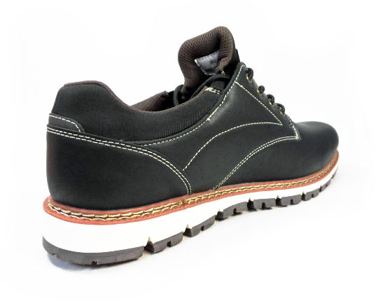 LiBERTO（EDWIN）プレーントゥ カジュアルシューズ（4cm防水・防滑ソール）黒（ブラック）ワイズ3E（EEE）28cm（28.0cm）、29cm（29.0cm）【大きいサイズ（ビッグサイズ）メンズ 紳士靴】（PACC-60646-BLK）