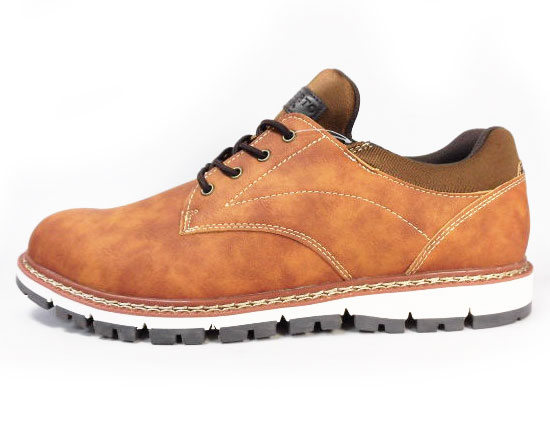 LiBERTO（EDWIN）プレーントゥ カジュアルシューズ（4cm防水・防滑ソール）キャメル ワイズ3E（EEE）28cm（28.0cm）、29cm（29.0cm）【大きいサイズ（ビッグサイズ）メンズ 紳士靴】（PACC-60646-CAM）