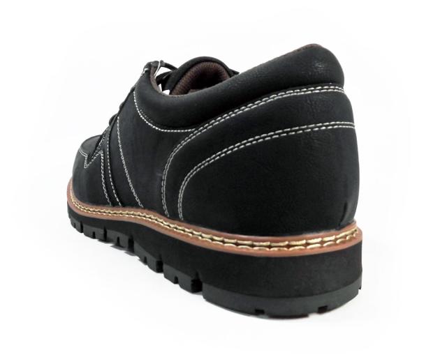 LiBERTO（EDWIN）レザースニーカー（4cm防水・防滑ソール）カジュアルシューズ 黒（ブラック）ワイズ3E（EEE）28cm（28.0cm）、29cm（29.0cm）【大きいサイズ（ビッグサイズ）メンズ 紳士靴】