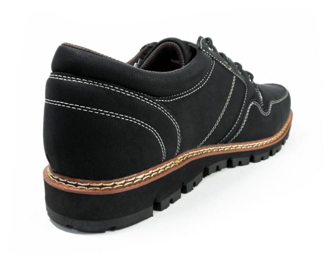 LiBERTO（EDWIN）レザースニーカー（4cm防水・防滑ソール）カジュアルシューズ 黒（ブラック）ワイズ3E（EEE）28cm（28.0cm）、29cm（29.0cm）【大きいサイズ（ビッグサイズ）メンズ 紳士靴】