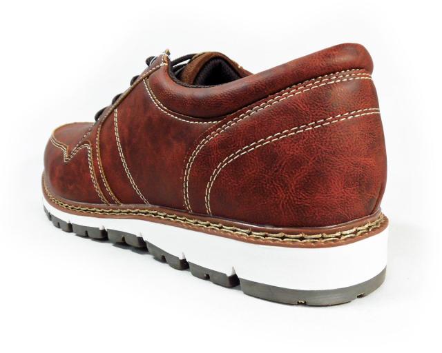 LiBERTO（EDWIN）レザースニーカー（4cm防水・防滑ソール）カジュアルシューズ キャメル ワイズ3E（EEE）28cm（28.0cm）、29cm（29.0cm）【大きいサイズ（ビッグサイズ）メンズ 紳士靴】