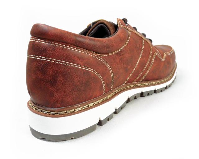 LiBERTO（EDWIN）レザースニーカー（4cm防水・防滑ソール）カジュアルシューズ キャメル ワイズ3E（EEE）28cm（28.0cm）、29cm（29.0cm）【大きいサイズ（ビッグサイズ）メンズ 紳士靴】