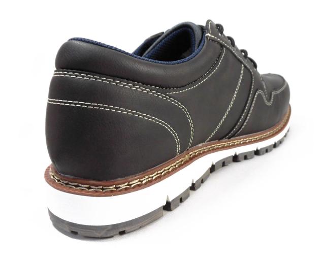 LiBERTO（EDWIN）レザースニーカー（4cm防水・防滑ソール）カジュアルシューズ グレー ワイズ3E（EEE）28cm（28.0cm）、29cm（29.0cm）【大きいサイズ（ビッグサイズ）メンズ 紳士靴】