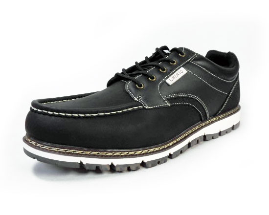 LiBERTO（EDWIN）Uチップ カジュアルシューズ（4cm防水・防滑ソール）黒（ブラック）ワイズ3E（EEE）28cm（28.0cm）、29cm（29.0cm）【大きいサイズ（ビッグサイズ）メンズ 紳士靴】（PACC-60654-BLK）