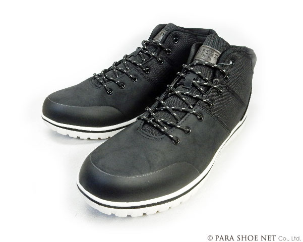 LiBERTO（EDWIN）レースアップ ナイロンブーツ（4cm防水・防滑ソール）カジュアルシューズ 黒（ブラック）ワイズ3E（EEE）28cm（28.0cm）、29cm（29.0cm）【大きいサイズ（ビッグサイズ）メンズ 紳士靴】