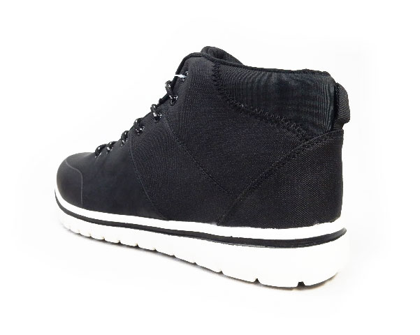 LiBERTO（EDWIN）レースアップ ナイロンブーツ（4cm防水・防滑ソール）カジュアルシューズ 黒（ブラック）ワイズ3E（EEE）28cm（28.0cm）、29cm（29.0cm）【大きいサイズ（ビッグサイズ）メンズ 紳士靴】