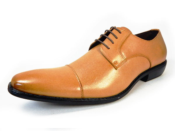 SABLINA VALENTINO（DECT）外羽根ストレートチップ ビジネスシューズ タン（キャメル）ワイズ3E（EEE） 28cm（28.0cm）、29cm（29.0cm）【大きいサイズ（ビッグサイズ）メンズ紳士靴】