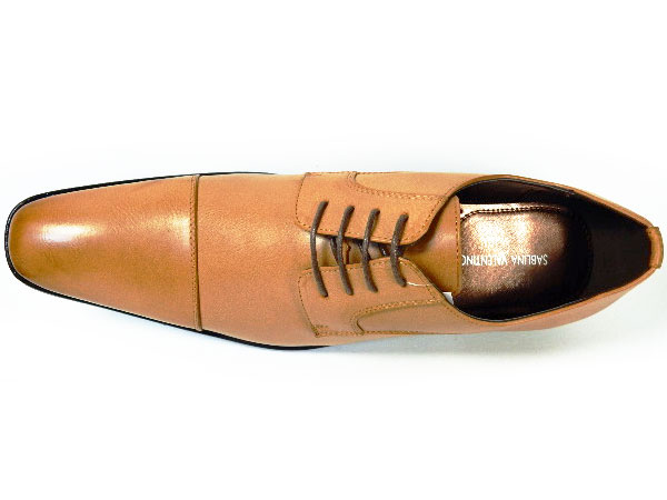 SABLINA VALENTINO（DECT）外羽根ストレートチップ ビジネスシューズ タン（キャメル）ワイズ3E（EEE） 28cm（28.0cm）、29cm（29.0cm）【大きいサイズ（ビッグサイズ）メンズ紳士靴】