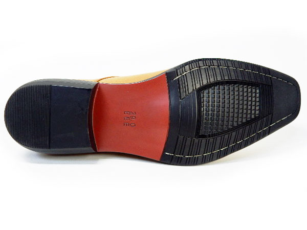 SABLINA VALENTINO（DECT）外羽根ストレートチップ ビジネスシューズ タン（キャメル）ワイズ3E（EEE） 28cm（28.0cm）、29cm（29.0cm）【大きいサイズ（ビッグサイズ）メンズ紳士靴】