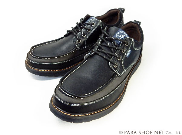 ALPHA CUBIC jeans Uモカ カジュアルシューズ ブラック（黒）ワイズ3E（EEE）28cm（28.0cm）、29cm（29.0cm）、30cm（30.0cm）【大きいサイズ（ビッグサイズ）メンズ紳士靴】(ACJ0410-BLK)