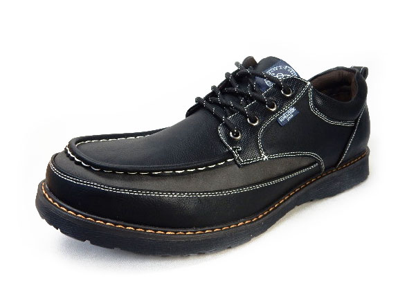 ALPHA CUBIC jeans Uモカ カジュアルシューズ ブラック（黒）ワイズ3E（EEE）28cm（28.0cm）、29cm（29.0cm）、30cm（30.0cm）【大きいサイズ（ビッグサイズ）メンズ紳士靴】(ACJ0410-BLK)