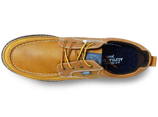 ALPHA CUBIC jeans Uモカ カジュアルシューズ ブラウン（茶色）ワイズ3E（EEE）28cm（28.0cm）、29cm（29.0cm）、30cm（30.0cm）【大きいサイズ（ビッグサイズ）メンズ紳士靴】(ACJ0410-BRN)