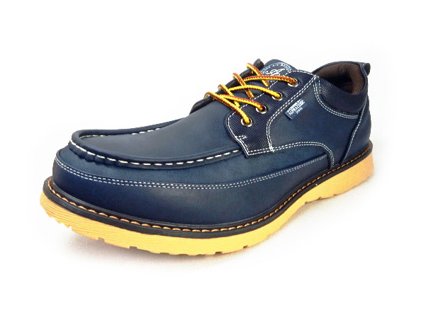 ALPHA CUBIC jeans Uモカ カジュアルシューズ ネイビー（紺色）ワイズ3E（EEE）28cm（28.0cm）、29cm（29.0cm）、30cm（30.0cm）【大きいサイズ（ビッグサイズ）メンズ紳士靴】(ACJ0410-NV)