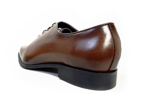 GERODI 本革 ホールカット（ワンピース）ビジネスシューズ アンティーク茶色 ワイズ 3E（EEE）28cm（28.0cm）、28.5cm、29cm（29.0cm）【大きいサイズ（ビッグサイズ）メンズ 革靴・紳士靴】