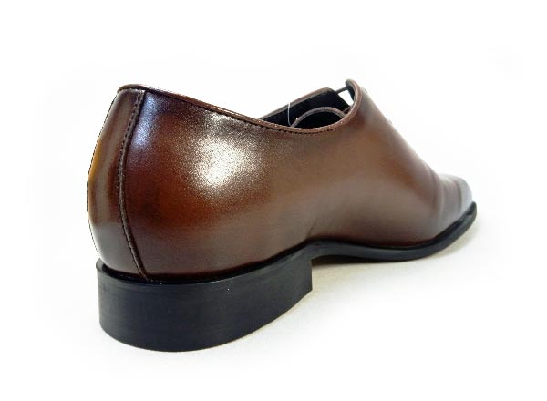 GERODI 本革 ホールカット（ワンピース）ビジネスシューズ アンティーク茶色 ワイズ 3E（EEE）28cm（28.0cm）、28.5cm、29cm（29.0cm）【大きいサイズ（ビッグサイズ）メンズ 革靴・紳士靴】