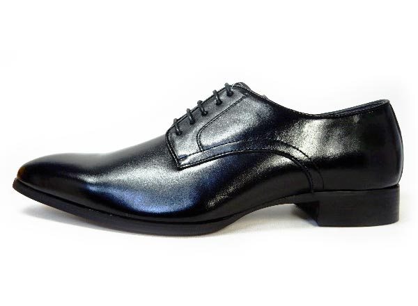 GERODI 本革 プレーントゥ ビジネスシューズ 黒 ワイズ 3E（EEE）28cm（28.0cm）、28.5cm、29cm（29.0cm）【大きいサイズ（ビッグサイズ）メンズ 革靴・紳士靴】