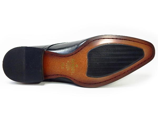 GERODI 本革 プレーントゥ ビジネスシューズ 黒 ワイズ 3E（EEE）28cm（28.0cm）、28.5cm、29cm（29.0cm）【大きいサイズ（ビッグサイズ）メンズ 革靴・紳士靴】