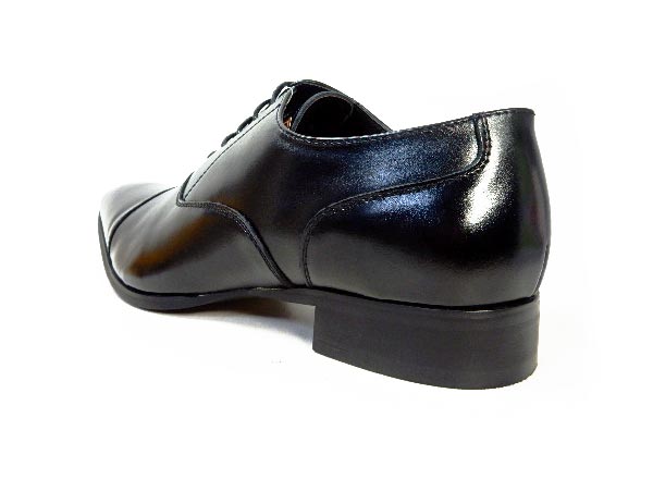 GERODI 本革 内羽根ストレートチップ（キャップトゥ）ビジネスシューズ 黒 ワイズ 3E（EEE）28cm（28.0cm）、28.5cm、29cm（29.0cm）【大きいサイズ（ビッグサイズ）メンズ 革靴・紳士靴】