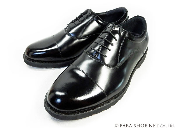 匠（TAKASHI）本革 内羽根ストレートチップ ビジネスシューズ 幅広Gワイズ（6E/EEEEEE）艶革 黒［メンズ革靴・紳士靴・大きいサイズ（ビッグサイズ） 27.5cm、28cm、28.5cm、29cm、30cm あり］ (PTT23G-BLK)