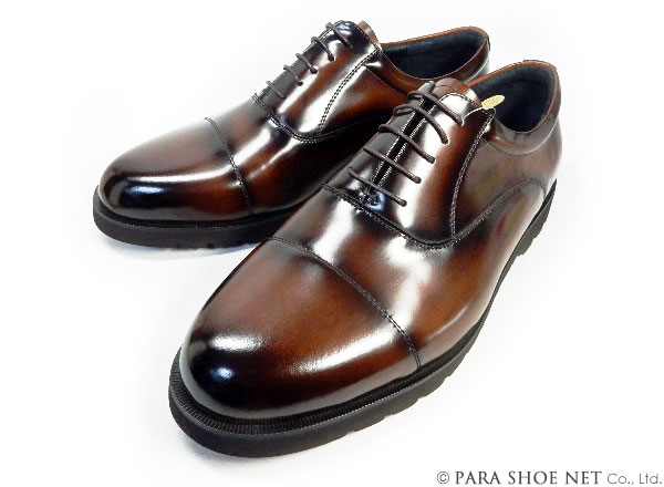 匠（TAKASHI）本革 内羽根ストレートチップ ビジネスシューズ 幅広Gワイズ（6E/EEEEEE）ダークブラウン［メンズ革靴・紳士靴・大きいサイズ（ビッグサイズ） 27.5cm、28cm、28.5cm、29cm、30cm あり］ (PTT23G-DBR)