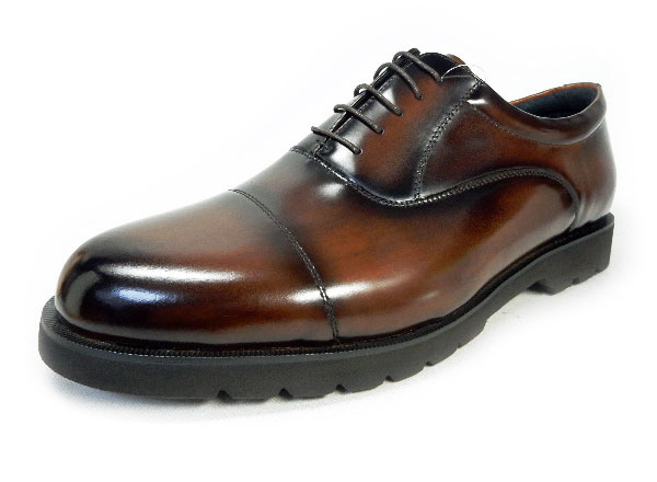 匠（TAKASHI）本革 内羽根ストレートチップ ビジネスシューズ 幅広Gワイズ（6E/EEEEEE）ダークブラウン［メンズ革靴・紳士靴・大きいサイズ（ビッグサイズ） 27.5cm、28cm、28.5cm、29cm、30cm あり］ (PTT23G-DBR)