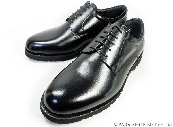 匠（TAKASHI）本革 プレーントゥ ビジネスシューズ 幅広甲高Gワイズ（6E/EEEEEE）黒［メンズ革靴・紳士靴・大きいサイズ（ビッグサイズ） 27.5cm、28cm、28.5cm、29cm、30cm あり］ (PTT24S-BLK)