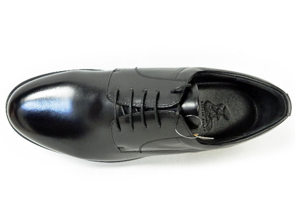 匠（TAKASHI）本革 プレーントゥ ビジネスシューズ 幅広甲高Gワイズ（6E/EEEEEE）黒［メンズ革靴・紳士靴・大きいサイズ（ビッグサイズ） 27.5cm、28cm、28.5cm、29cm、30cm あり］ (PTT24S-BLK)