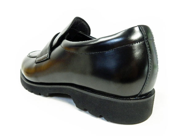 匠（TAKASHI）本革 ローファー ビジネスシューズ 幅広甲高Gワイズ（6E/EEEEEE）黒［メンズ革靴・紳士靴・大きいサイズ（ビッグサイズ） 27.5cm、28cm、28.5cm、29cm、30cm あり］ (PTT25G-BLK)