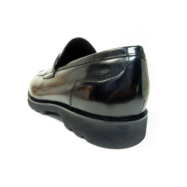 匠（TAKASHI）本革 ローファー ビジネスシューズ 幅広甲高Gワイズ（6E/EEEEEE）艶革 黒［メンズ革靴・紳士靴・大きいサイズ（ビッグサイズ） 27.5cm、28cm、28.5cm、29cm、30cm あり］ (PTT25TH-BLK)