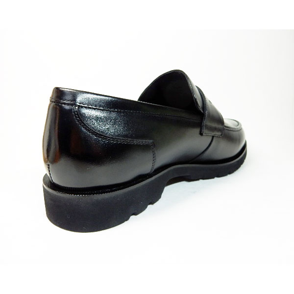 匠（TAKASHI）本革 ローファー ビジネスシューズ 幅広甲高Gワイズ（6E/EEEEEE）艶革 黒［メンズ革靴・紳士靴・大きいサイズ（ビッグサイズ） 27.5cm、28cm、28.5cm、29cm、30cm あり］ (PTT25TH-BLK)