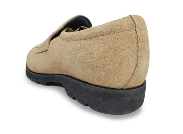 匠（TAKASHI）本革スエード ローファー ビジネスカジュアルシューズ 幅広甲高Gワイズ（6E/EEEEEE）ベージュ［メンズ革靴・紳士靴・大きいサイズ（ビッグサイズ） 27.5cm、28cm、28.5cm、29cm、30cm あり］(PTT25V-BG)