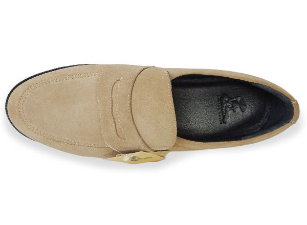 匠（TAKASHI）本革スエード ローファー ビジネスカジュアルシューズ 幅広甲高Gワイズ（6E/EEEEEE）ベージュ［メンズ革靴・紳士靴・大きいサイズ（ビッグサイズ） 27.5cm、28cm、28.5cm、29cm、30cm あり］(PTT25V-BG)