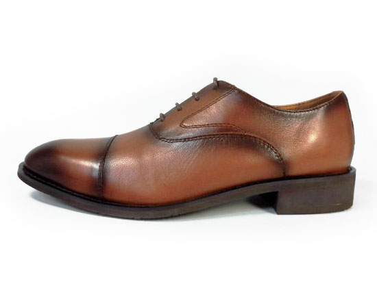 PARASHOE 本革 内羽根ストレートチップ（キャップトゥ） ビジネスシューズ 茶色（ブラウン）ワイズ（足幅）3E（EEE）22cm（22.0cm）、22.5cm、23cm（23.0cm）、23.5cm、24cm（24.0cm） 【小さいサイズ（スモールサイズ）革靴・紳士靴】