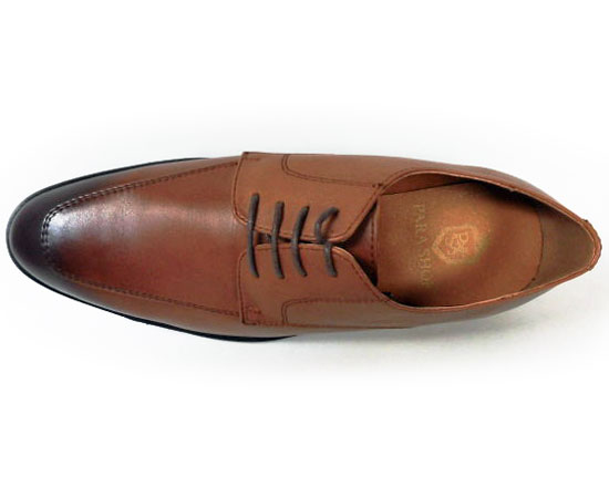 PARASHOE 本革 Uチップ ビジネスシューズ 茶色（ブラウン）ワイズ（足幅）3E（EEE）22cm（22.0cm）、22.5cm、23cm（23.0cm）、23.5cm、24cm（24.0cm） 【小さいサイズ（スモールサイズ）革靴・紳士靴】