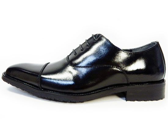 PARASHOE 本革 内羽根ストレートチップ（キャップトゥ）防滑ビジネスシューズ 黒 ワイズ3E（EEE）23cm（23.0cm）、23.5cm、24cm（24.0cm）【小さいサイズ（スモールサイズ）革靴・紳士靴】（ps16101-blK）