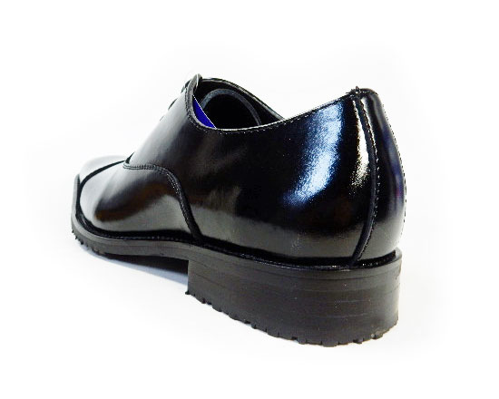 PARASHOE 本革 内羽根ストレートチップ（キャップトゥ）防滑ビジネスシューズ 黒 ワイズ3E（EEE）23cm（23.0cm）、23.5cm、24cm（24.0cm）【小さいサイズ（スモールサイズ）革靴・紳士靴】（ps16101-blK）