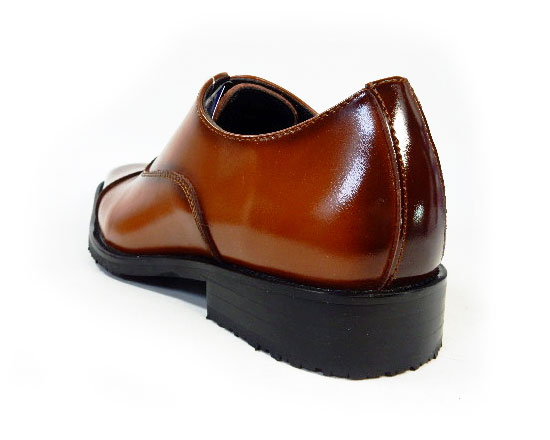 PARASHOE 本革 内羽根ストレートチップ 防滑ビジネスシューズ 茶色 ワイズ3E（EEE）23cm（23.0cm）、23.5cm、24cm（24.0cm）【小さいサイズ（スモールサイズ）革靴・紳士靴】（ps16101-br）