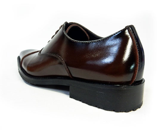 PARASHOE 本革 内羽根ストレートチップ 防滑ビジネスシューズ ダークブラウン ワイズ3E（EEE）23cm（23.0cm）、23.5cm、24cm（24.0cm）【小さいサイズ（スモールサイズ）革靴・紳士靴】（ps16101-dbr）