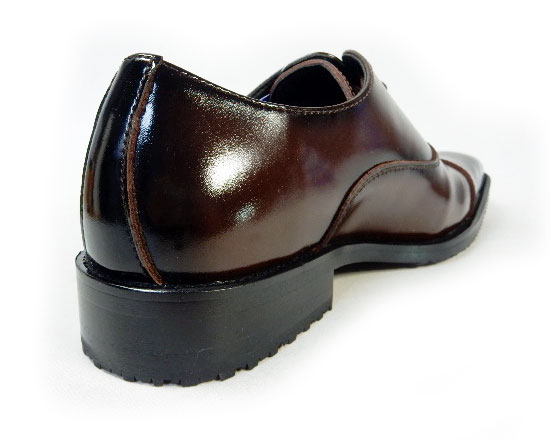 PARASHOE 本革 内羽根ストレートチップ 防滑ビジネスシューズ ダークブラウン ワイズ3E（EEE）23cm（23.0cm）、23.5cm、24cm（24.0cm）【小さいサイズ（スモールサイズ）革靴・紳士靴】（ps16101-dbr）