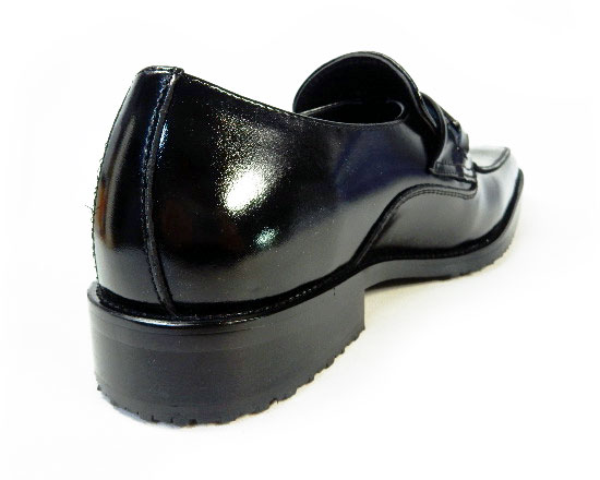 PARASHOE 本革 ビットローファー 防滑ビジネスシューズ 黒 ワイズ3E（EEE）23cm（23.0cm）、23.5cm、24cm（24.0cm）【小さいサイズ（スモールサイズ）革靴・紳士靴】（ps16102-blk）