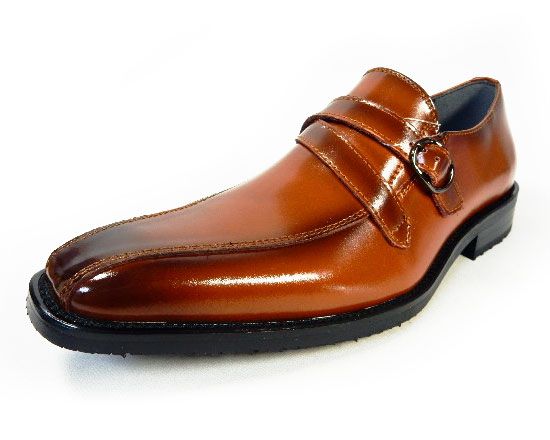 PARASHOE 本革 ストラップヴァンプスリッポン 防滑ビジネスシューズ 茶色 ワイズ3E（EEE）23cm（23.0cm）、23.5cm、24cm（24.0cm）【小さいサイズ（スモールサイズ）革靴・紳士靴】（ps16103-br）