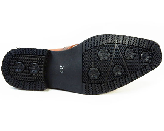 PARASHOE 本革 ストラップヴァンプスリッポン 防滑ビジネスシューズ 茶色 ワイズ3E（EEE）23cm（23.0cm）、23.5cm、24cm（24.0cm）【小さいサイズ（スモールサイズ）革靴・紳士靴】（ps16103-br）