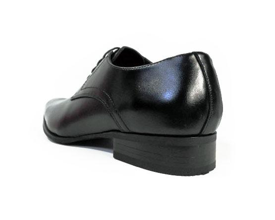 PARASHOE 本革 プレーントゥ ビジネスシューズ 黒 ワイズ（足幅）3E（EEE）27.5cm、28cm（28.0cm）、29cm（29.0cm）、30cm（30.0cm）、31cm（31.0cm）【大きいサイズ（ビッグサイズ）メンズ革靴・紳士靴】