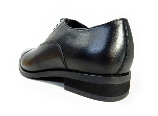 PARASHOE 本革 内羽根ストレートチップ ビジネスシューズ 黒 3E（EEE）22〜27センチ【小さいサイズ（スモールサイズ）22cm（22.0cm）、22.5cm、23cm（23.0cm）、23.5cm、24cm（24.0cm）あり／革靴・紳士靴】