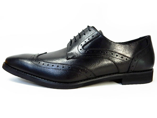 PARASHOE 本革 ウィングチップ ビジネスシューズ 黒 ワイズ 4E（EEEE）27.5cm、28cm、28.5cm、29cm、29.5cm、30cm、31cm、32cm【大きいサイズ（ビッグサイズ）メンズ 革靴・紳士靴】