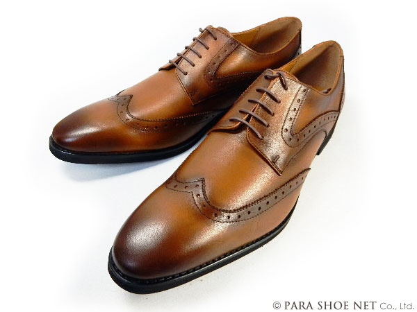 PARASHOE 本革 Uチップ ビジネスシューズ 茶色 ワイズ 4E（EEEE）27.5cm、28cm、28.5cm、29cm、29.5cm、30cm、31cm、32cm【大きいサイズ（ビッグサイズ）メンズ 革靴・紳士靴】