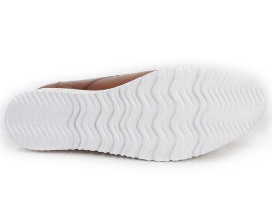 PARASHOE 本革 プレーントゥ ビジネスカジュアルシューズ 厚底白ソール ワイズ3E（EEE）茶色 22cm〜32cm【メンズ革靴・紳士靴・大きいサイズ、小さいサイズあり】（PS-1811-BR）_7