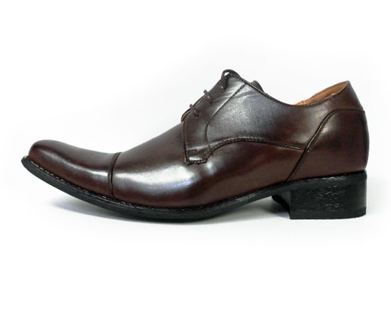 MM/one ストレートチップ シークレットヒールアップ（身長+6cmアップ）ビジネスシューズ 3E（EEE）ダークブラウン【メンズ 紳士靴／小さいサイズ 24.0cm、大きいサイズ（ビッグサイズ）27.5cm 28.0cm 有り】（H2701-DBR）