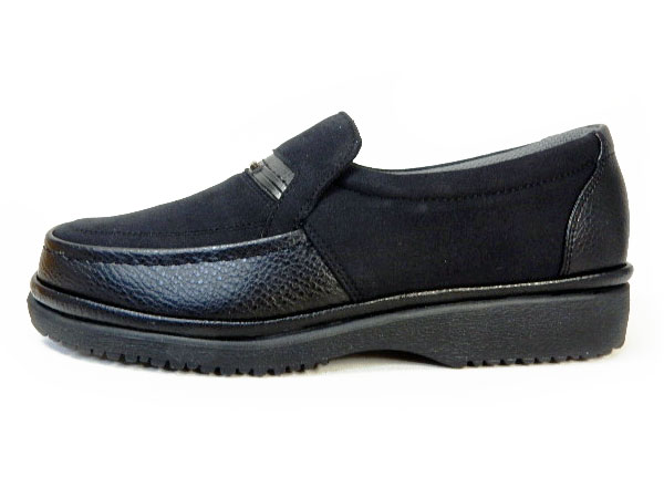 After Golf（アフターゴルフ）スエード モカスリップオン 軽量ビジネスシューズ 黒 ワイズ4E（EEEE）23cm（23.0cm）、23.5cm、24cm（24.0cm）【小さいサイズ（スモールサイズ）メンズ革靴・紳士靴】(3603-BLK)