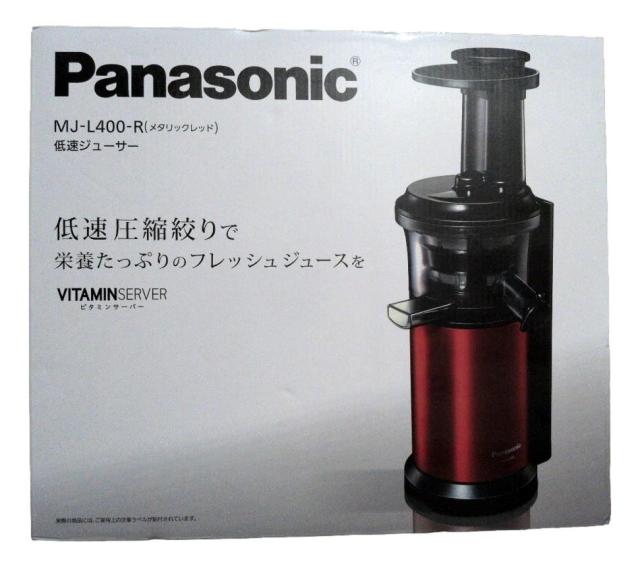 Panasonic 低速ジューサー メタリックレッド MJ-L400-R パナソニック